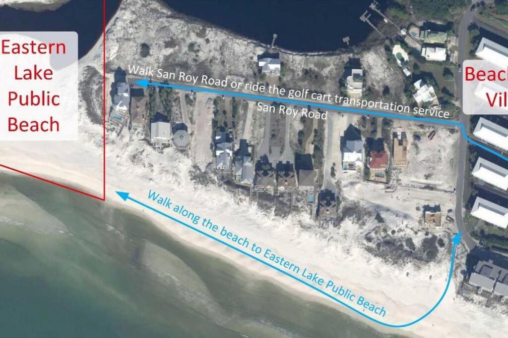 Short Walk Or Shuttle To Wide Open Public Beach! Santa Rosa Beach Bagian luar foto